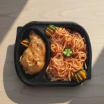 مكرونة بالصلصة مع حمام كداب