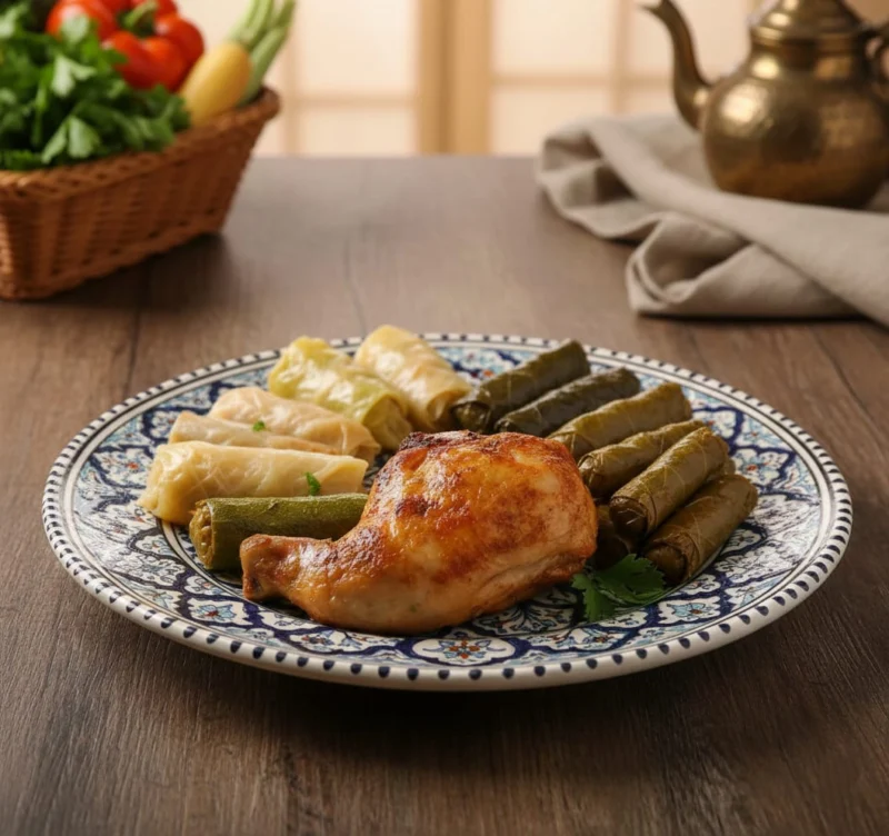 وجبة محشي مشكل+ فرد حمام كداب