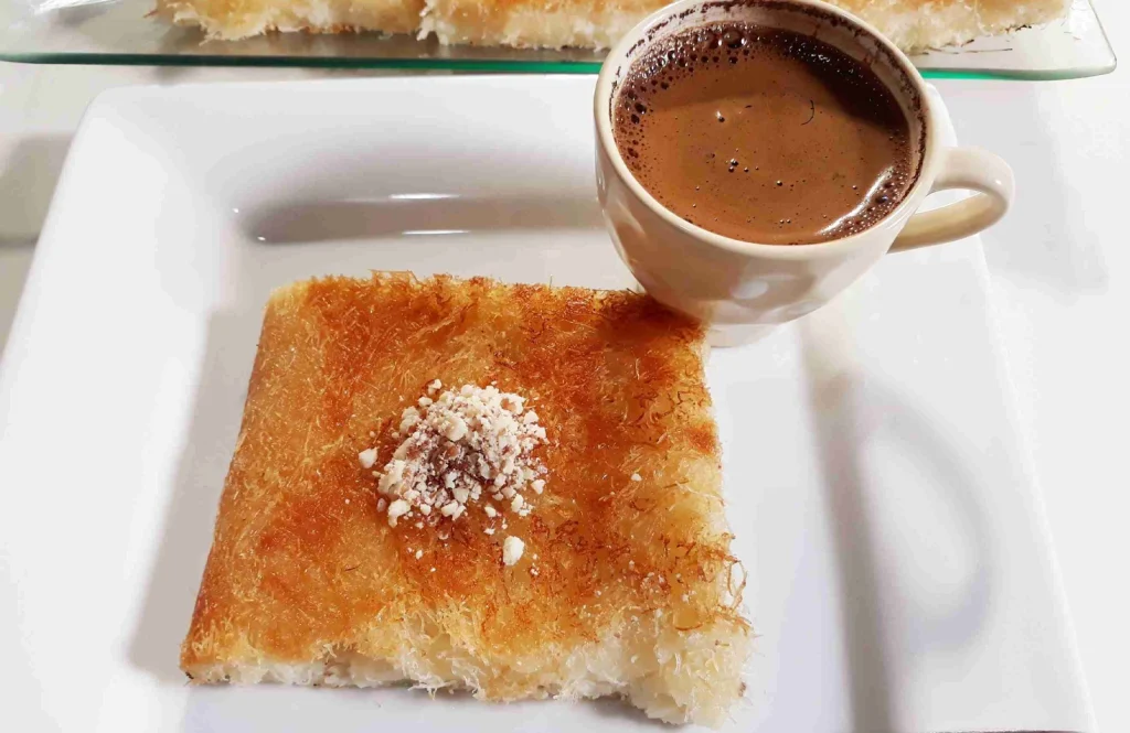 كنافة بالقشطة - مطبخ صافي للأكل البيتي