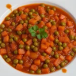 طبق بسلة بالجزر