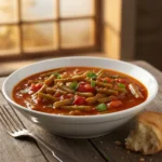 طبق فاصوليا خضرا