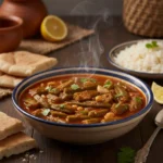 طبق بامية بالصلصه